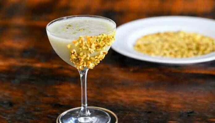 Make the perfect Pistachio Martini at home.
