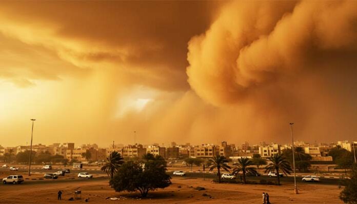 Al Qassim Dust Storm, A Powerful Force Sweeps Through the Region, Dumdaar Point