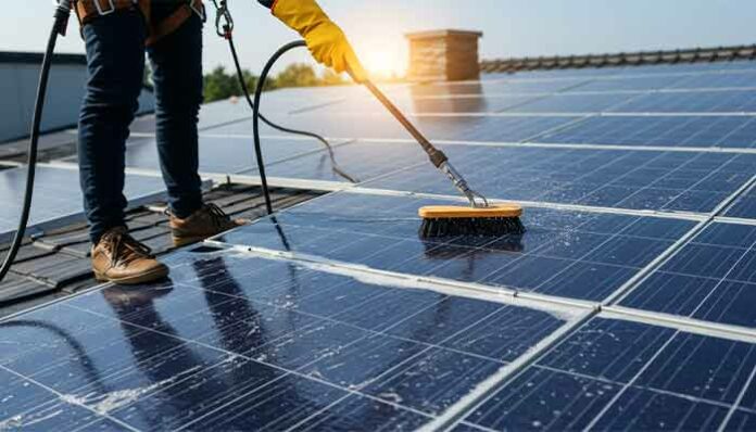 Safe Solar Panel Cleaning, Easy Way to Get More Power at Home, Dumdaar Point