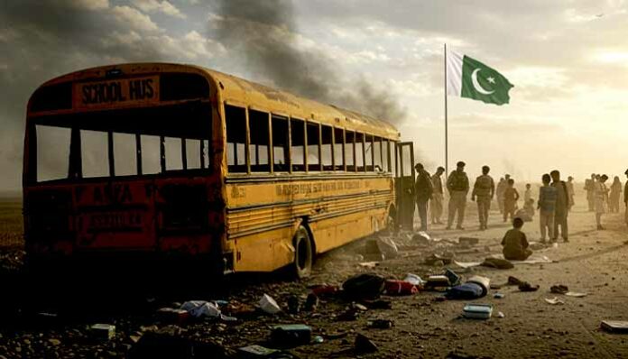 Heartbreaking Blast in Khuzdar, School Bus Targeted, Five Lives Lost, Dumdaar Point
