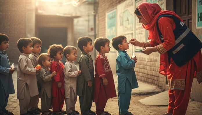 Seven Pakistan Areas found poliovirus signs
