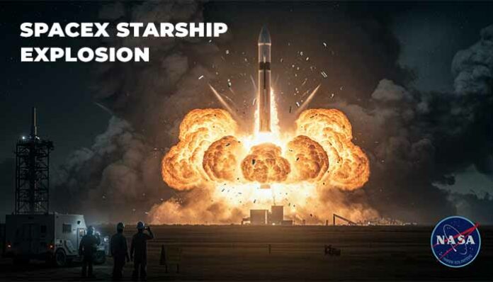 SpaceX Starship explosion During Test for Moon Mission Plans, Dumdaar Point