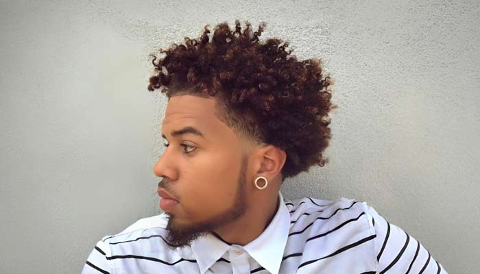 4.Short Sides with Curly Hair on Top