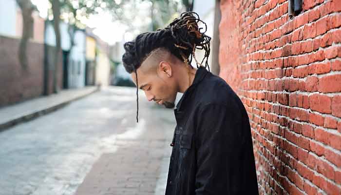 9.Dreadlocks with a Tapered Fade