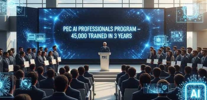 In 3 Years, PEC Will Train 45,000 AI Professionals