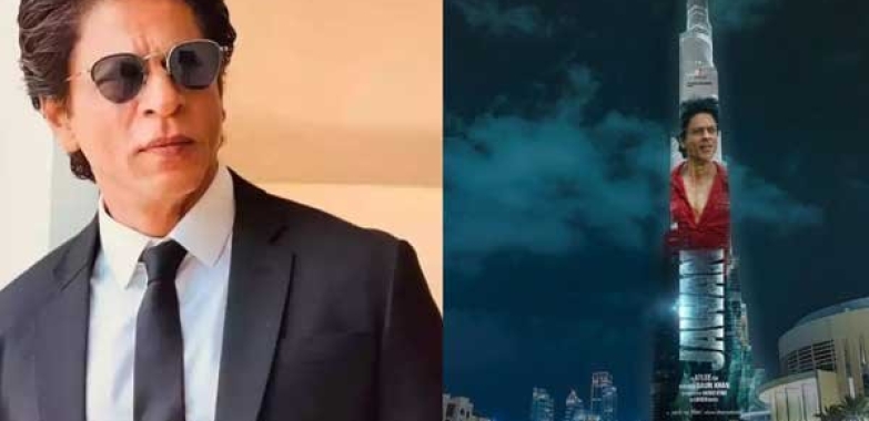The Burj Khalifa lights up for the trailer of the movie ‘Jawan’ by Bollywood actor Shah Rukh Khan.